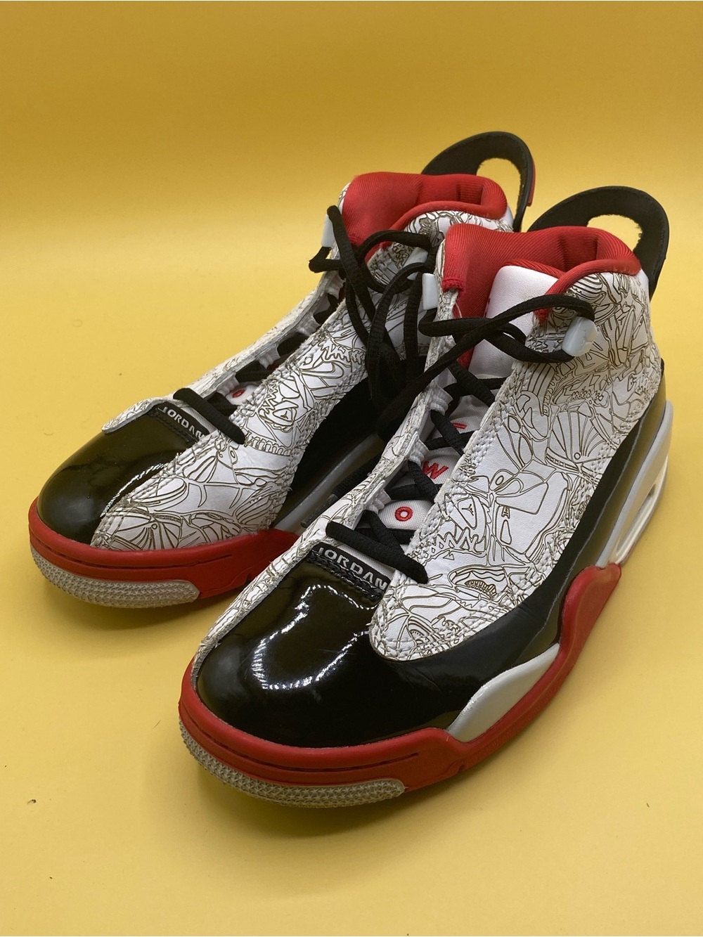 Air Jordan Dub Zero in White/Varsity Red - Picture 4 of 4